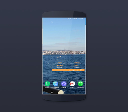 Run android online APK Mining Hash Watch from MyAndroid or emulate Mining Hash Watch using MyAndroid
