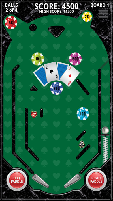 Emulate iPhone app Mini Pinball 4 Of A Kind using MyAndroid