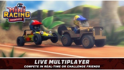 Emulate iPhone app Mini Racing Adventures using MyAndroid