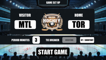 Emulate iPhone app Mini Stick Hockey Scoreboard using MyAndroid