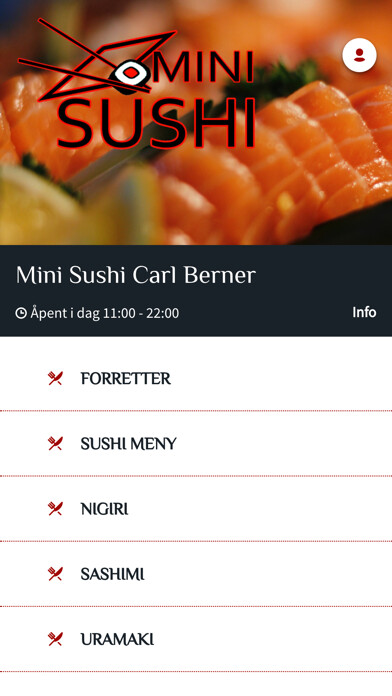 Emulate iPhone app Mini Sushi Carl Berner using MyAndroid Emulate iPhone app Mini Sushi Carl Berner using MyAndroid