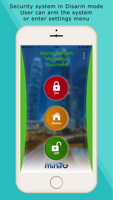 Emulate iPhone app miniTO - Remote security using MyAndroid