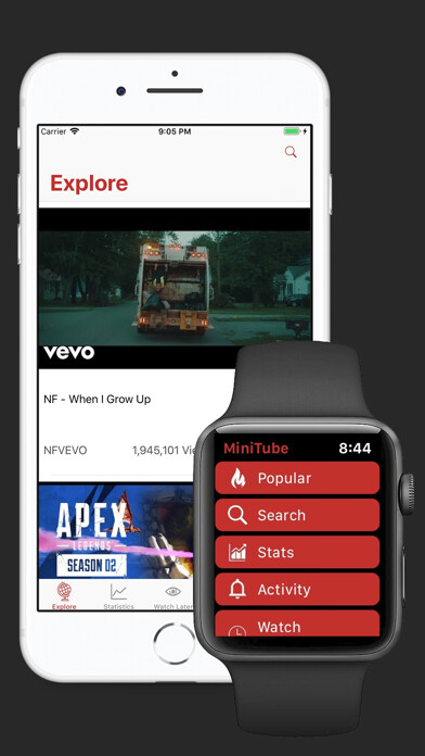 Emulate iPhone app Minitube for Youtube using MyAndroid