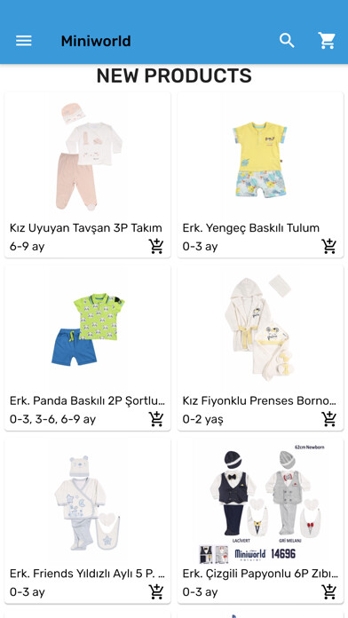 Emulate iPhone app Miniworld - Baby Kids Wear using MyAndroid