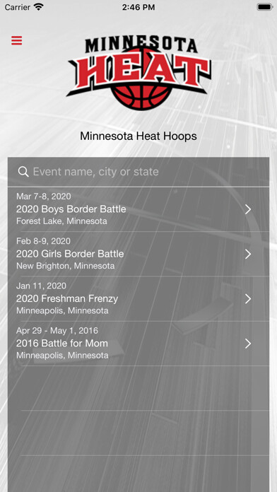 Emulate iPhone app Minnesota Heat Hoops using MyAndroid
