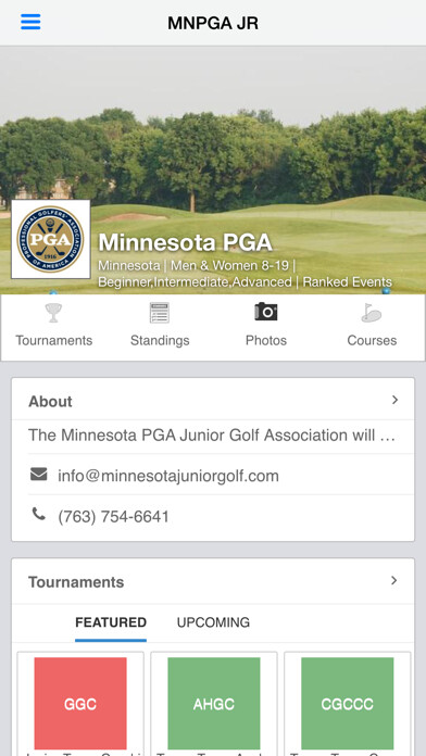 Emulate iPhone app Minnesota PGA Junior Golf using MyAndroid Emulate iPhone app Minnesota PGA Junior Golf using MyAndroid