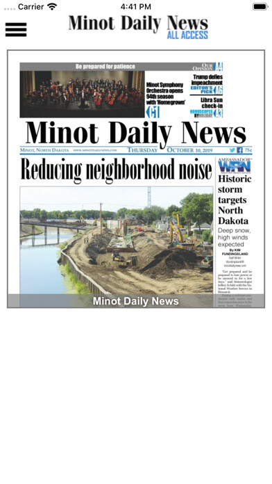 Emulate iPhone app Minot Daily News All Access using MyAndroid Emulate iPhone app Minot Daily News All Access using MyAndroid