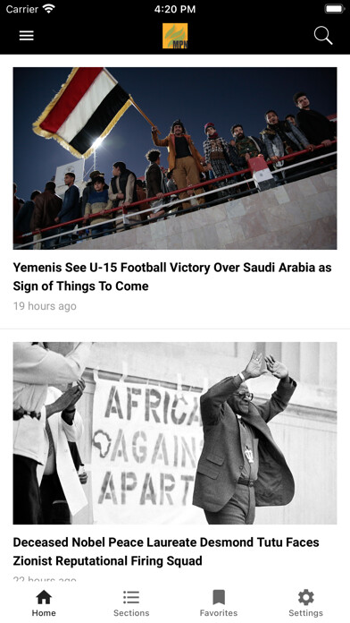 Emulate iPhone app MintPress News App using MyAndroid Emulate iPhone app MintPress News App using MyAndroid