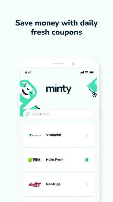 Emulate iPhone app Minty: A fresh way to shop using MyAndroid
