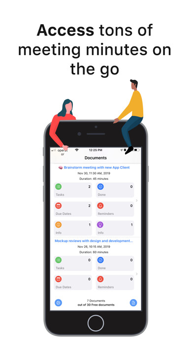Emulate iPhone app Minutes - Meetings notes using MyAndroid Emulate iPhone app Minutes - Meetings notes using MyAndroid
