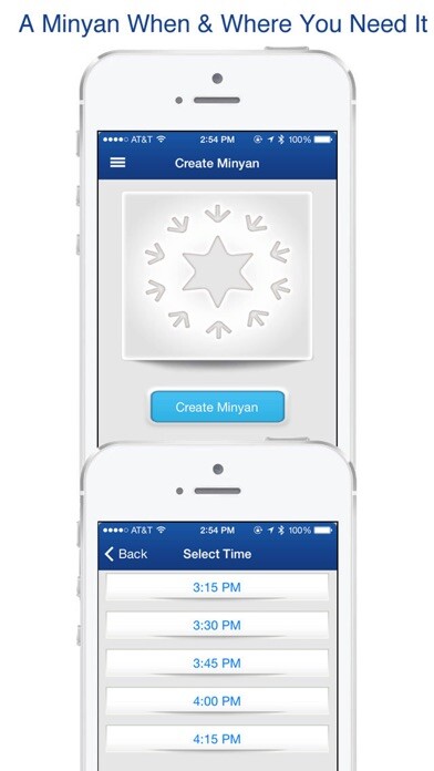 Emulate iPhone app Minyan Now using MyAndroid Emulate iPhone app Minyan Now using MyAndroid