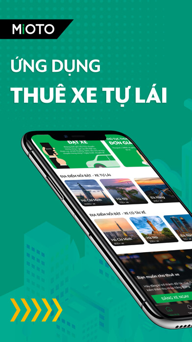 Emulate iPhone app MIOTO - Ứng dụng thuê xe using MyAndroid