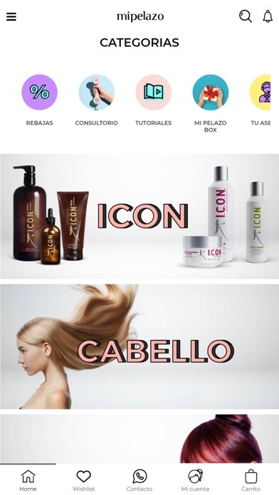 Emulate iPhone app MiPelazo-Productos Peluquería using MyAndroid Emulate iPhone app MiPelazo-Productos Peluquería using MyAndroid