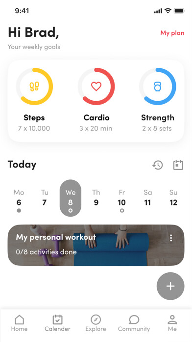 Emulate iPhone app MI PLAN INSPIRING FITNESS using MyAndroid Emulate iPhone app MI PLAN INSPIRING FITNESS using MyAndroid