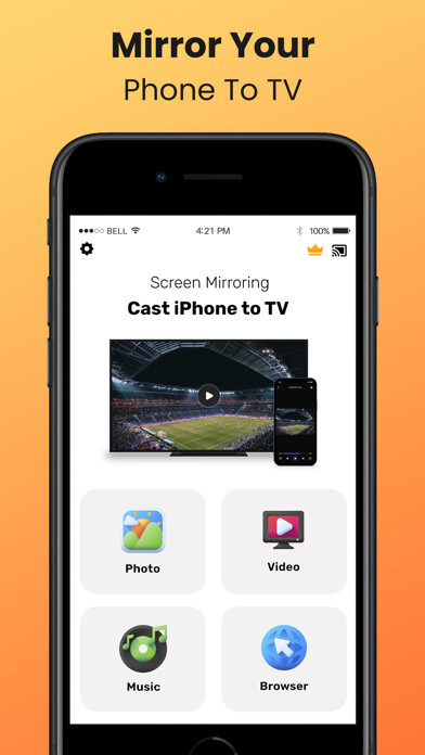 Emulate iPhone app Miracast and Smart View using MyAndroid