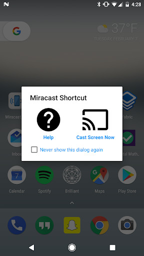 Emulate Android APK Miracast Screen Sharing/Mirroring Shortcut Emulate Android APK Miracast Screen Sharing/Mirroring Shortcut