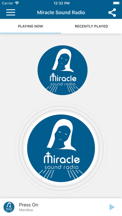 Emulate iPhone app Miracle Sound Radio using MyAndroid