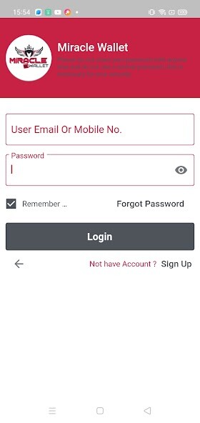 Run android online APK Miracle Wallet from MyAndroid or emulate Miracle Wallet using MyAndroid