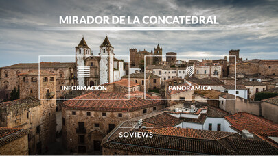 Emulate iPhone app Mirador Concatedral de Cáceres using MyAndroid