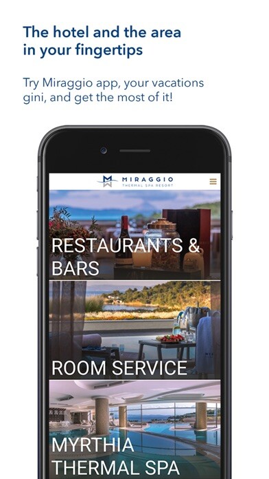Emulate iPhone app Miraggio Thermal Spa Resort using MyAndroid