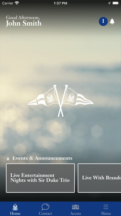 Emulate iPhone app Miramar Club using MyAndroid