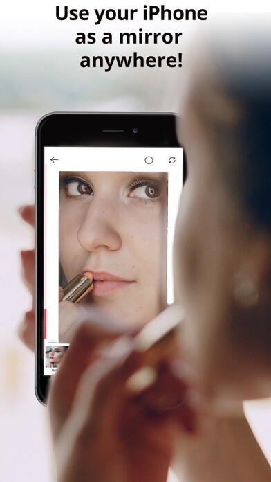 Emulate iPhone app Mirror App - Makeup Camera using MyAndroid