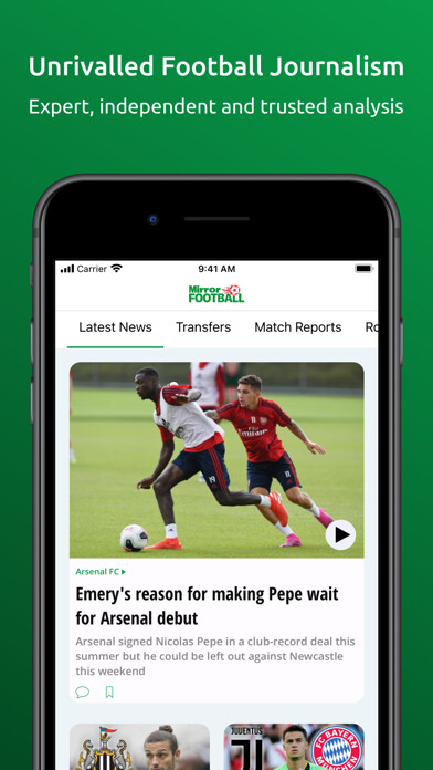 Emulate iPhone app Mirror Football using MyAndroid Emulate iPhone app Mirror Football using MyAndroid
