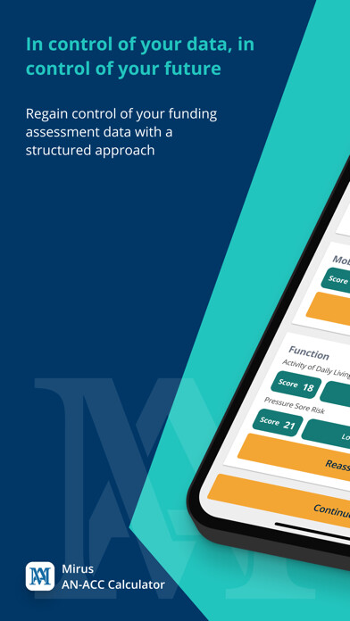 Emulate iPhone app Mirus AN-ACC Calculator using MyAndroid