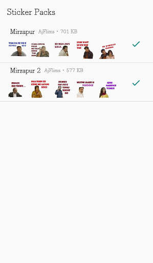 Run android online APK Mirzapur : Stickers for WhatsApp from MyAndroid or emulate Mirzapur : Stickers for WhatsApp using MyAndroid