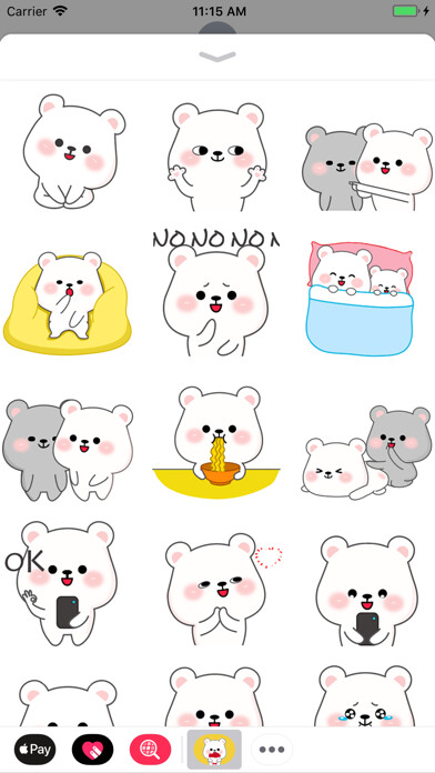 Emulate iPhone app Misa Bear Animated Stickers using MyAndroid Emulate iPhone app Misa Bear Animated Stickers using MyAndroid