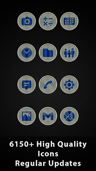Run android online APK Mischievous Blue Icons from MyAndroid or emulate Mischievous Blue Icons using MyAndroid