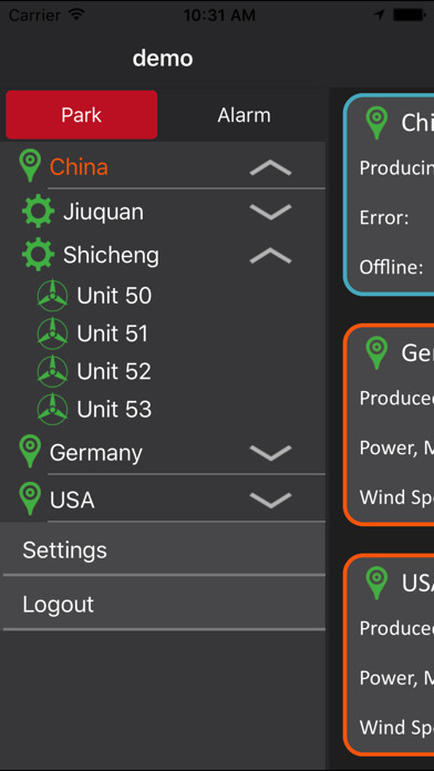 Emulate iPhone app MiScout SCADA App using MyAndroid