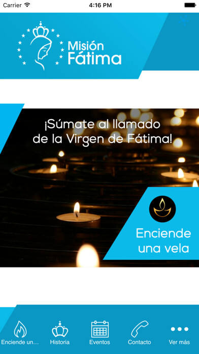 Emulate iPhone app Mision Fatima using MyAndroid