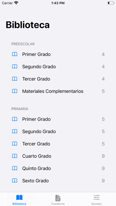 Emulate iPhone app Mis Libros using MyAndroid