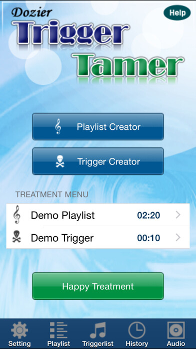 Emulate iPhone app Misophonia Trigger Tamer using MyAndroid