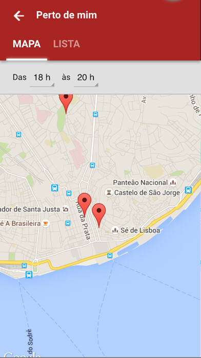 Emulate iPhone app Missas em Lisboa using MyAndroid