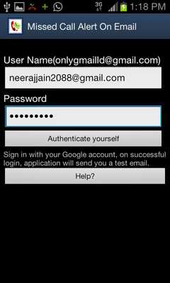 Emulate Android APK Missed call alerts on Email Emulate Android APK Missed call alerts on Email