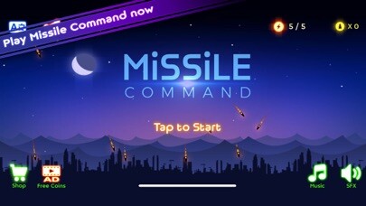 Emulate iPhone app Missile Command 20 using MyAndroid