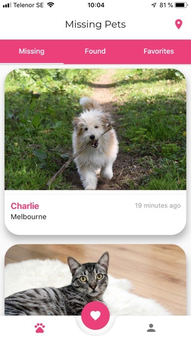 Emulate iPhone app Missing Pets - Find Lost Pet using MyAndroid