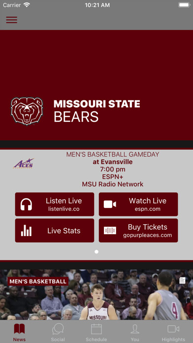 Run android online APK Missouri State Bears Athletics from MyAndroid or emulate Missouri State Bears Athletics using MyAndroid