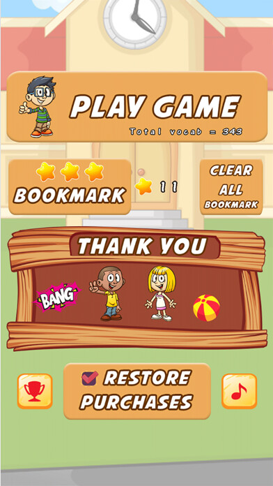 Emulate iPhone app Misspelling Words Funny Games using MyAndroid
