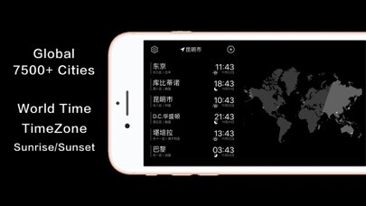 Emulate iPhone app MissTime - Pocket world clock using MyAndroid Emulate iPhone app MissTime - Pocket world clock using MyAndroid