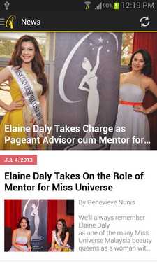 Emulate Android APK Miss Universe Malaysia