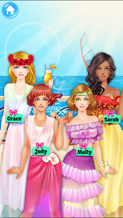 Emulate iPhone app Miss World MakeUp & SPA - Hawaii Princess Girls using MyAndroid