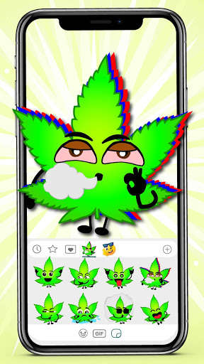 Run android online APK Mister Neon Weed Emoji Stickers from MyAndroid or emulate Mister Neon Weed Emoji Stickers using MyAndroid