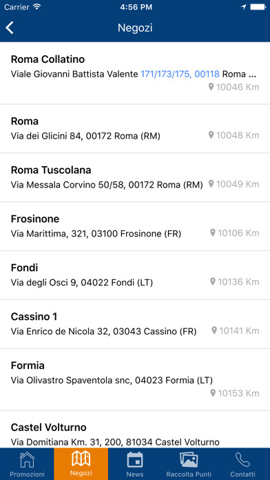 Emulate iPhone app Mister Risparmio using MyAndroid