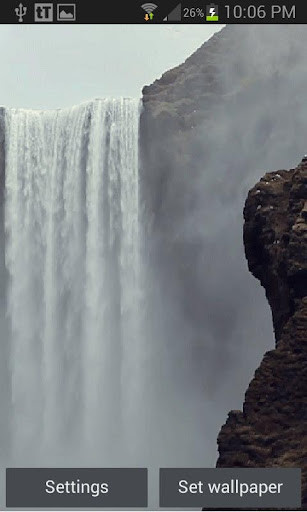 Emulate Android APK Mist Waterfall LWP