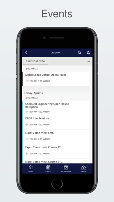 Emulate iPhone app MIT CPW 2020 using MyAndroid