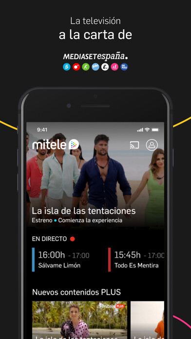 Emulate iPhone app Mitele - TV a la carta using MyAndroid