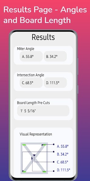 Run android online APK Miter Angle: Angle Calculator from MyAndroid or emulate Miter Angle: Angle Calculator using MyAndroid
